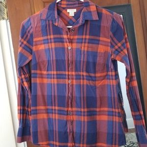 Plaid j.crew bottom up